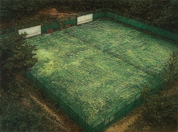 Manna Lee Court, 2017 Oil on canvas 97x130.3cm