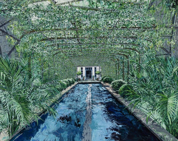 Oak Spring Garden 2023 Enamel and acrylic on canvas 130x162cm