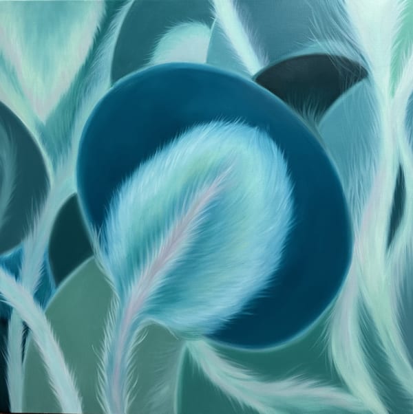 김그림 White Night 2023 72.7x72.7cm Oil painting on canvas