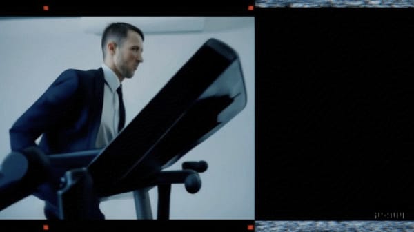 Obvious Run Without Momentum, 2024 Video, LLM generated automatic writing, text-to-video algorithms 10" Framed:19 x 29 cm