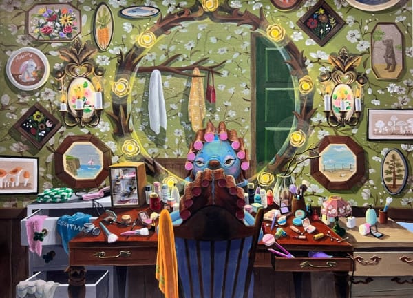 유지혜 Jihye Yoo 18JUN2024 2024 Gouache on paper 38.5x28.0cm