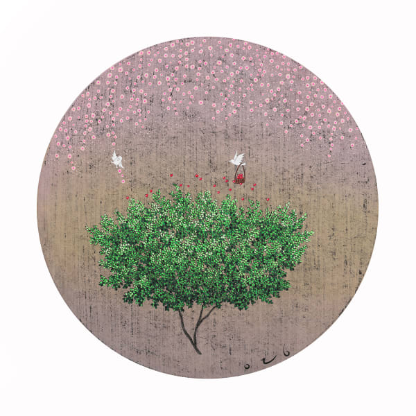 이영지 Youngji Lee 달리 표현할 방법이 없어 2025 장지 위에 분채 50x50cm