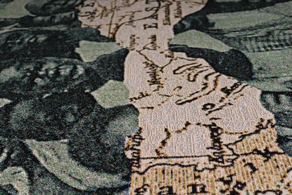 Jess Atieno, Take Me To Your River, 2022. Woven tapestry,140 × 90 cm