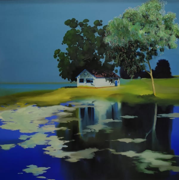 Charlotte Brisland - Far Away Turquoise and Lilac, 2024