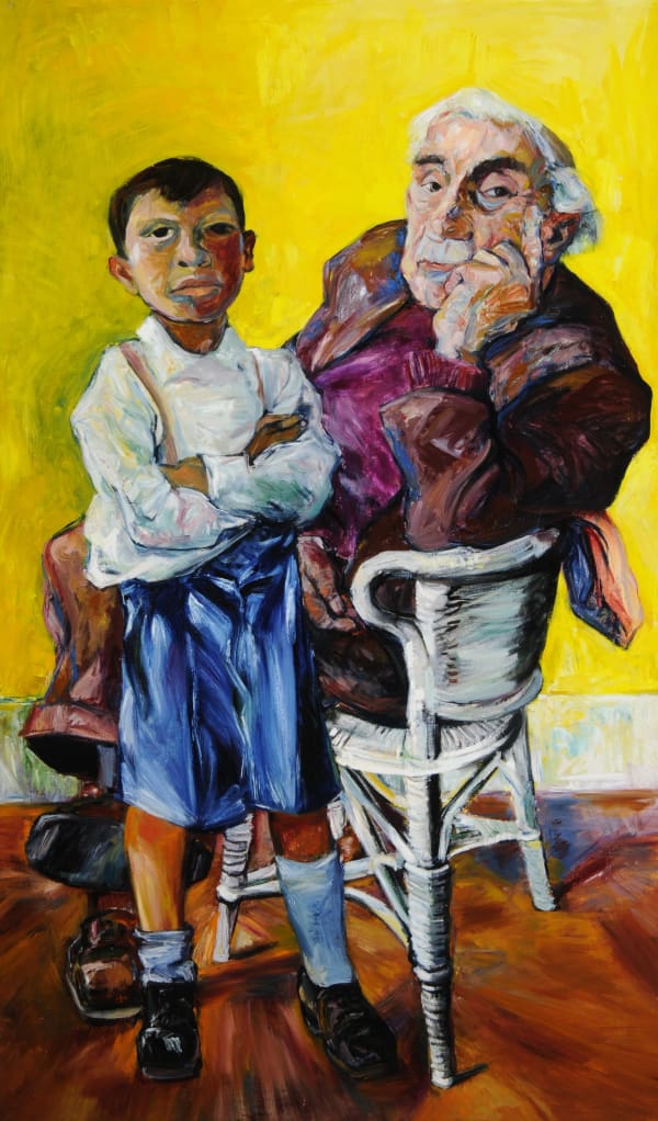 Old Man and a Boy, 1956 Oil on canvas 152.4 x 91.6cm Sheffield Museums