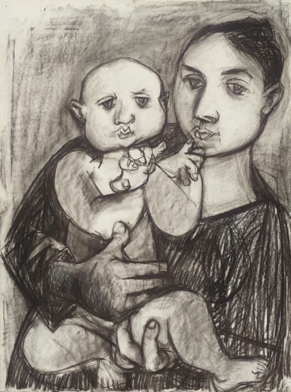 Mother and Child, c. 1953 Charcoal and conté on paper 77.2 x 57.3cm Tate
