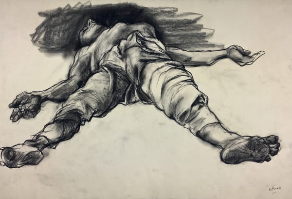 African Prison (study), 1959 Charcoal on paper 38 x 56cm