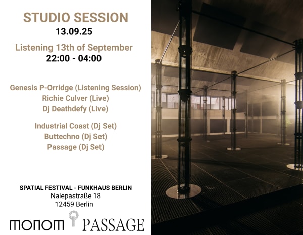 STUDIO SESSION Spatial Festival - After Party