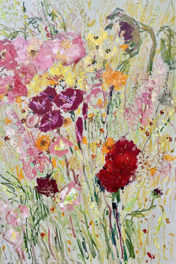 vase of flowers. Original painting. Oil on canvas