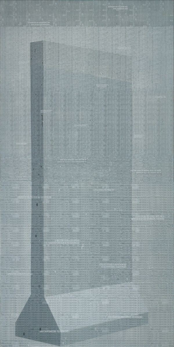 Abdulnasser Gharem, Concrete Wall Painting, 2022