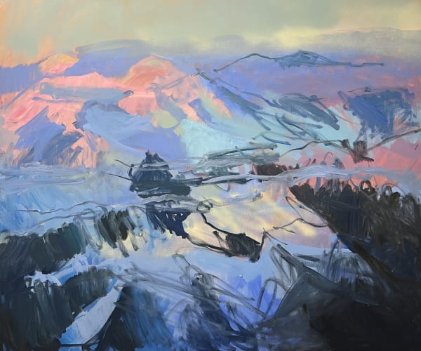 Lisa Ballard RUA, Pink Dusk Mountains