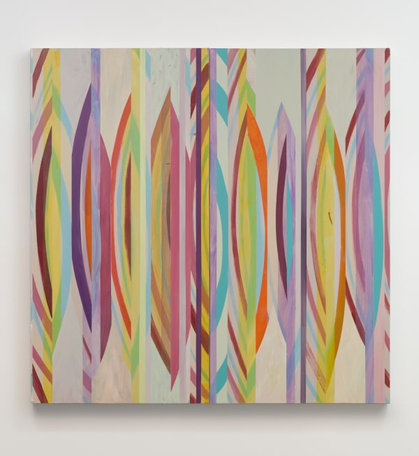 Manifold 3, Acrylic & fabric on canvas