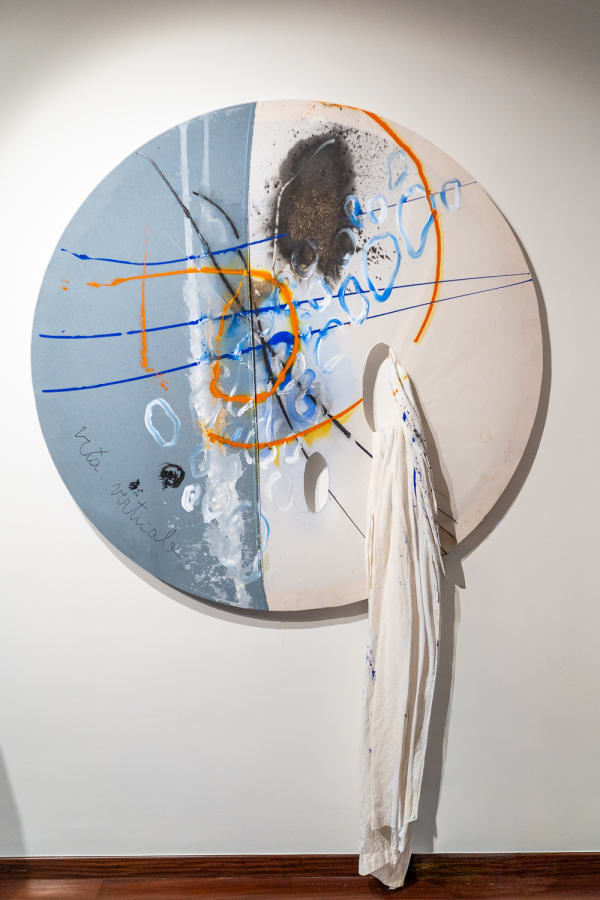 IRENE TABANELLI, VITA VERTICALE, 2025 Self-produced organic colors, acrylic on canvas, 190 x 190 cm