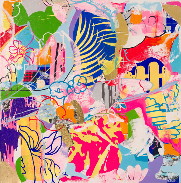 abstract painting called Imaginary Paradise by Dan Baldwin