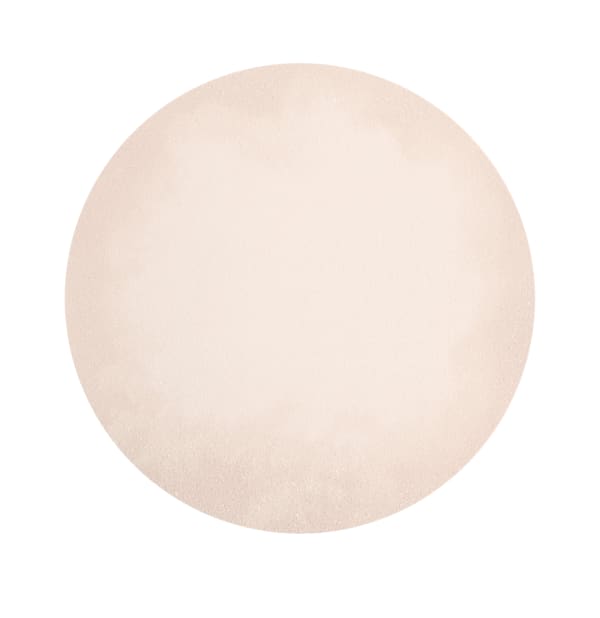 blush or makeup coloured circle with diamond dust