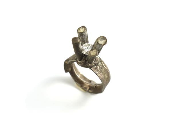 18k palladium white gold, diamond 1.03 ct, VS2