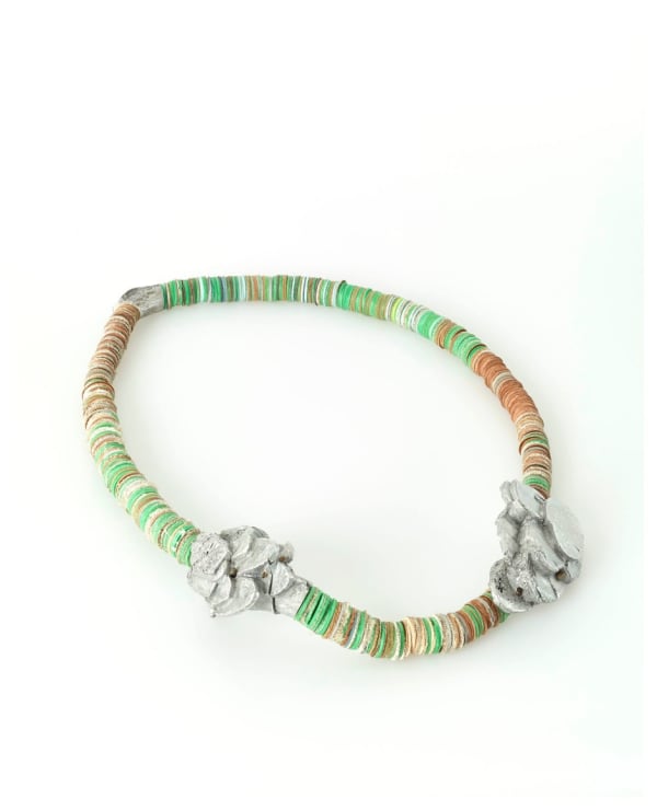 Aluminum Leaves, necklace, 2014