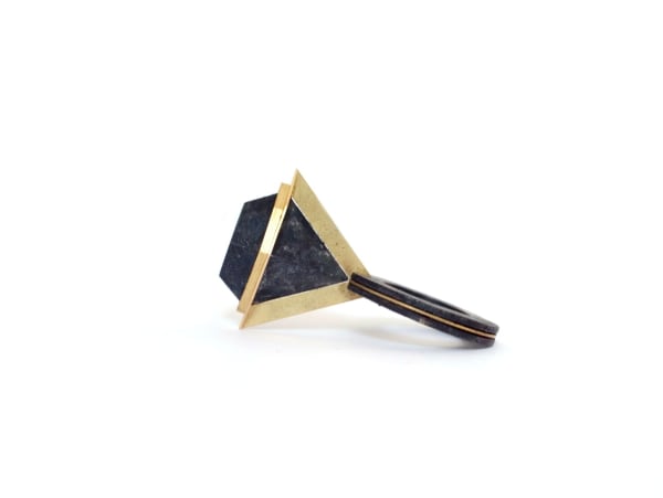 Large Black Stone Ring, 2012