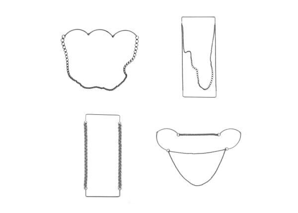 Rebekah Frank, 4 necklaces, 2014