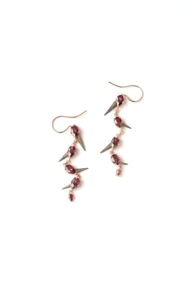 Aaron Decker, Thorny Rose Earrings, 2023