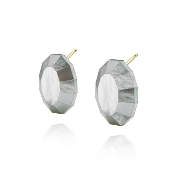 Melanie Georgacopoulos, MOP Oval Earrings