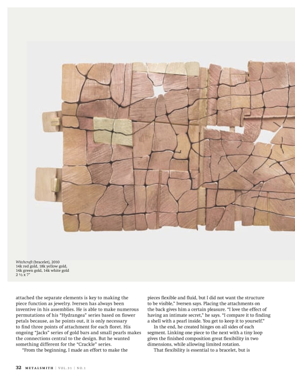 Metalsmith Magazine, John Iversen / Fractured Lines