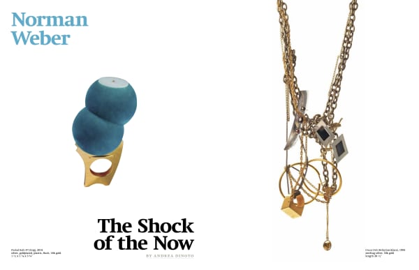 METALSMITH MAGAZINE, Featuring an Article on Norman Weber, written by Andrea Dinoto, Metalsmith Magazine vol .36 / no. 3