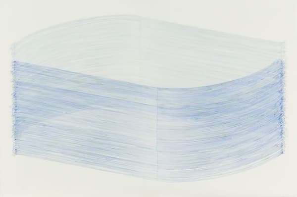 FIONA ROSS Complement of Closure #4, 2014 Acrylic on yupo 28 1/2 x 40 1/4 inches