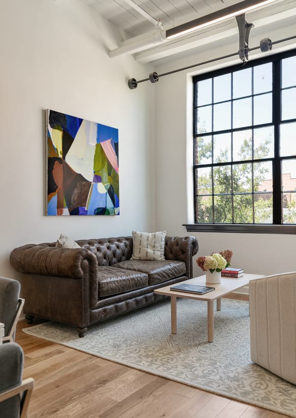 Artwork: Sarah Boyts Yoder (available) Broom Factory pop-up in partnership with Jane Vick, Long & Foster realty