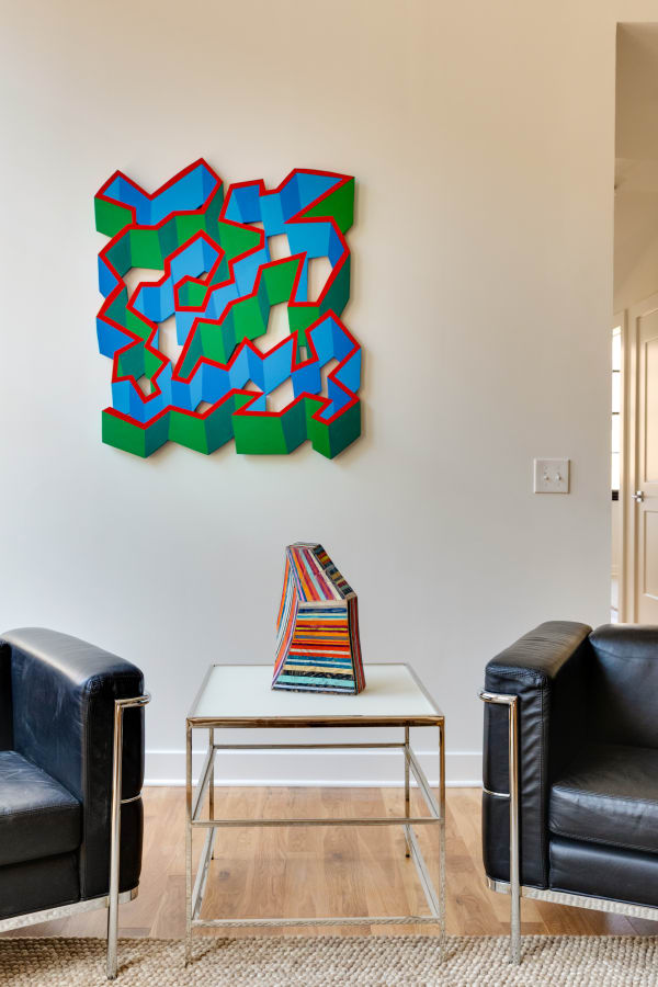 Artwork: V M Fisk & Clark Derbes (pedestal sculpture) [available] Broom Factory pop-up in partnership with Jane Vick, Long & Foster realty