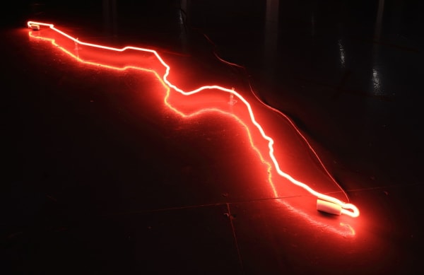 Julio César Morales, Broken Line, 2018, Neon light, 72 x 48 inches (182.9 x 121.9 cm), Edition 1 of 2 + 1AP