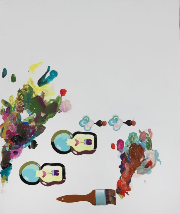 Keegan McHargue, Work in Progress, 2009, Acrylic on panel 30 x 25 inches (76.2 x 63.5 cm)