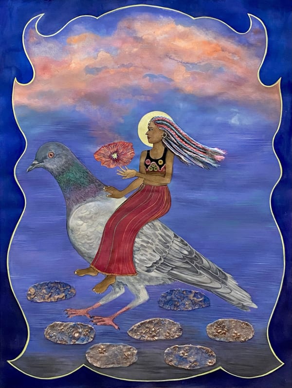 Chitra Ganesh, Pigeon Escape, 2024