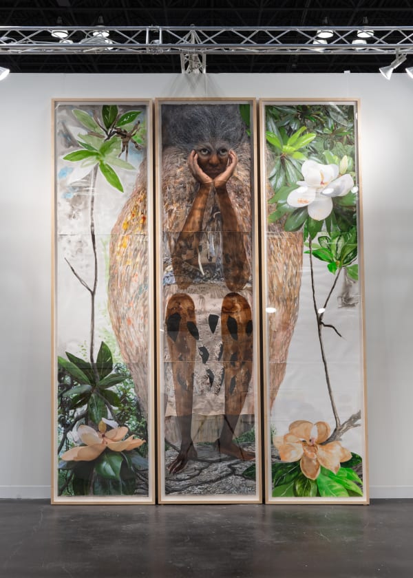 María Magdalena Campos-Pons, Installation view, "Secrets of the Magnolia Tree." The Armory Show, Javits Center, NY, NY, 2022
