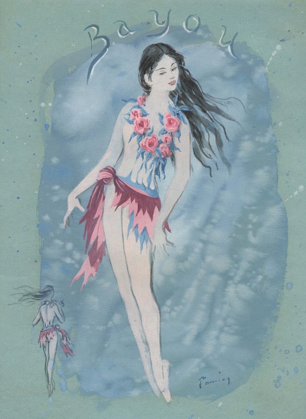 Dorothea Tanning, Costume design for Bayou, 1951