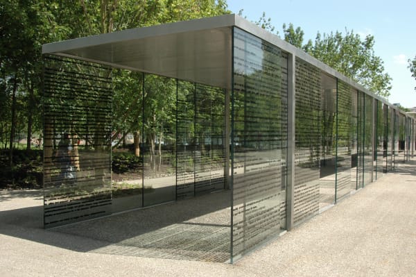 Eva Schlegel, Installation view, Novartis Campus Walkway, Basel, Switzerland, 2007