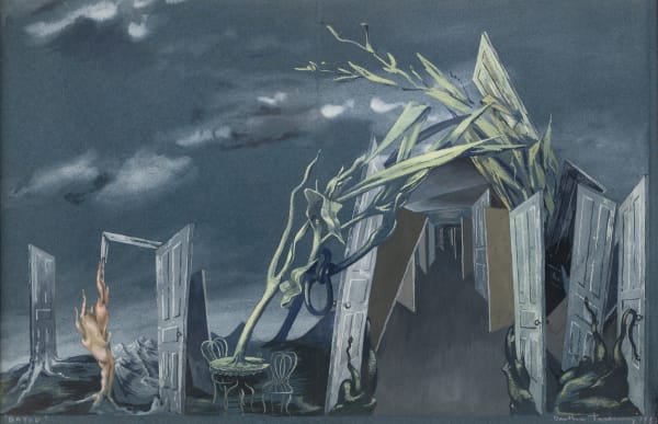 Dorothea Tanning, Untitled (set design for Bayou), 1953