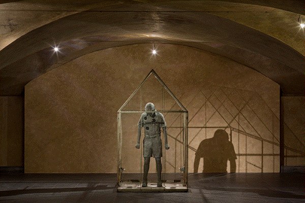 Enrique Martínez Celaya, Installation view, "The Treasure of the Patient," Museo Marino Marini, Florence, Italy., 2023