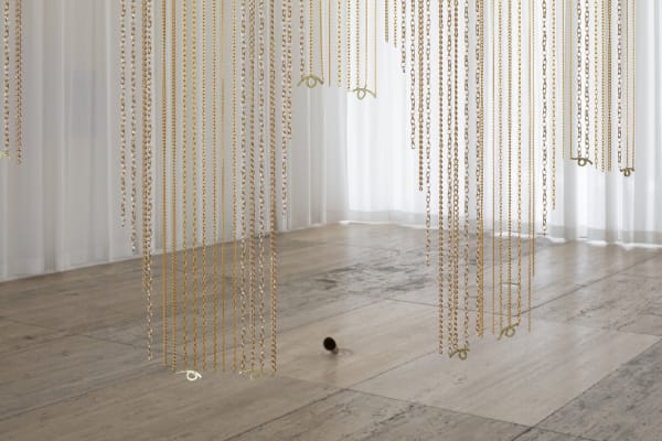 Leo Marz, Installation view, "The Ancient Incident," Museo Jumex, Mexico City, Mexico, 2021