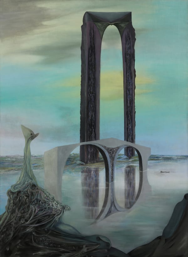 Wolfgang Paalen, La balance – rêve interprété, vue gothique, 1937