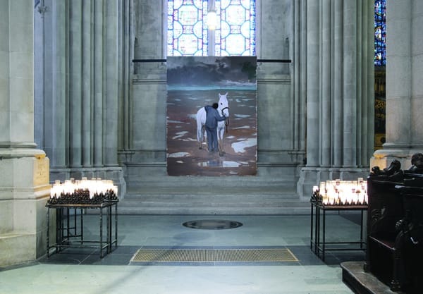 Enrique Martínez Celaya, Installation view, "The Boy with Horse," Cathedral Church of St. John the Divine, New York, NY., 2010