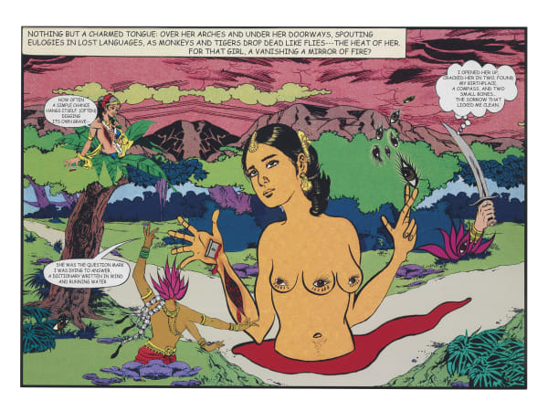 Chitra Ganesh, Her Garden (Charmed Tongue), 2006