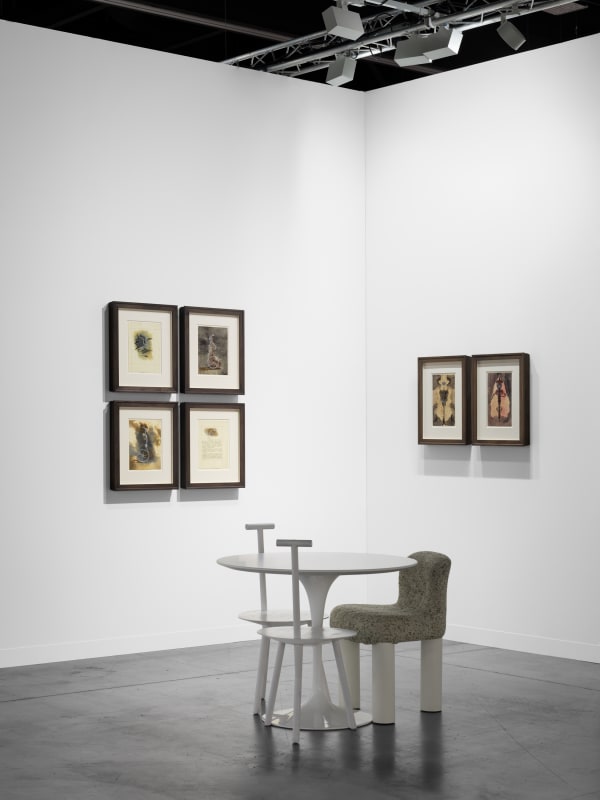 View of Alchemy of the Soul: María Magdalena Campos-Pons and Remedios Varo, Gallery Wendi Norris booth at Art Basel Miami Beach, December 2024. Photo by Dan Bradica.