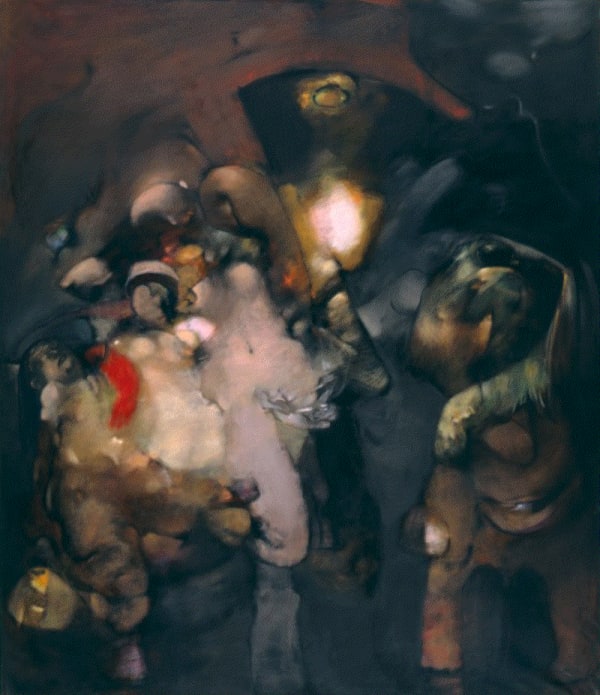 Dorothea Tanning, Elles Se Detachent, Majestueuses (Majestically), 1965 - 1984, Oil on canvas, 71 3/4 x 61 1/4 inches (182.2 x 156 cm)