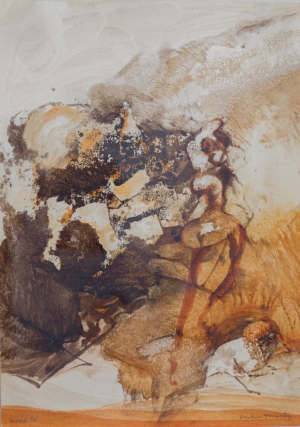 Dorothea Tanning, Lucidité, 1960, Watercolor, 12.5 x 8.75 inches (31.75 x 22 cm)