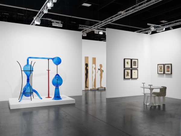 View of Alchemy of the Soul: María Magdalena Campos-Pons and Remedios Varo, Gallery Wendi Norris booth at Art Basel Miami Beach, December 2024. Photo by Dan Bradica.
