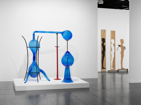 View of Alchemy of the Soul: María Magdalena Campos-Pons and Remedios Varo, Gallery Wendi Norris booth at Art Basel Miami Beach, December 2024. Photo by Dan Bradica.