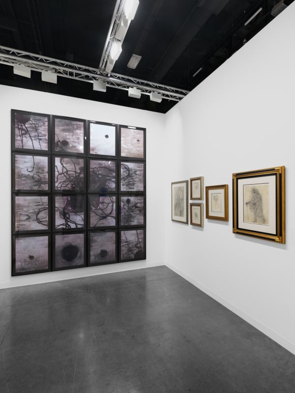 View of Alchemy of the Soul: María Magdalena Campos-Pons and Remedios Varo, Gallery Wendi Norris booth at Art Basel Miami Beach, December 2024. Photo by Dan Bradica.