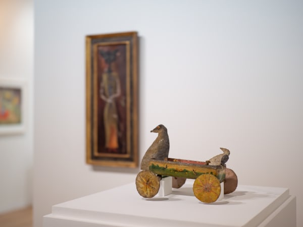 View of Leonora Carrington's Bestiary, Gallery Wendi Norris booth at Art Basel in Basel, June 2024. Photo by Photo by Michael Adair.