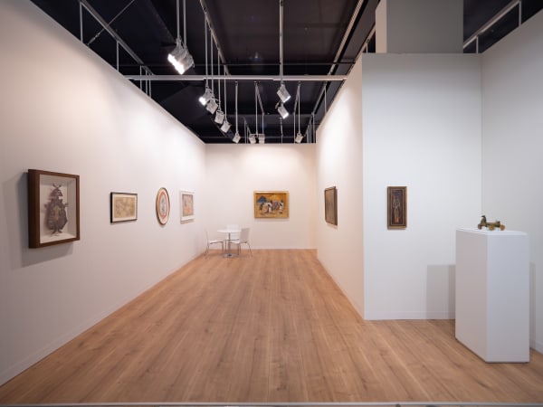 View of Leonora Carrington's Bestiary, Gallery Wendi Norris booth at Art Basel in Basel, June 2024. Photo by Photo by Michael Adair.